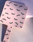 Pink Lash Mirror - Lash Print Design Mirror by LaviLash