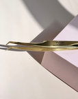 VETUS Tweezer (MCS-19) Curved L Tweezer - Gold | LaviLash