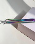 VETUS Tweezer (MCS-19) Curved L Tweezer - Rainbow | LaviLash