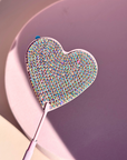 Eyelash Extension Mirror - Heart Diamante Design by LaviLash