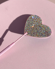 Eyelash Extension Mirror - Heart Diamante Design by LaviLash