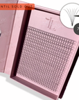XL 7D Premade Lash Tray with lightweight Korean PBT volume fans for professional lash artists
