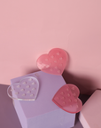 Glass Heart Adhesive Tiles - Mess-Free Lash Adhesive Setup