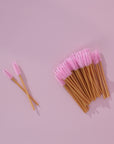 Disposable Lash Wands Pink/Gold
