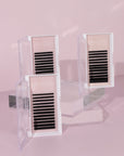 Flat Lashes in Acrylic Trays