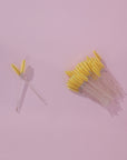 Yellow Lash Wands - Glitter Handle Lash for a Glamorous Finish