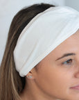 White makeup headband