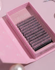 Pink Glitter Lashes - Vibrant, Sparkling Lash Extensions