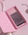 Pink Glitter Lash Extensions