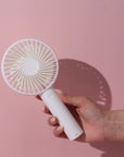 White Rechargeable Eyelash Fan