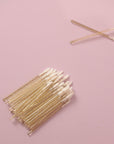 disposable lip wands - gold glitter