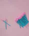 Disposable Lash Wands Pink/Aqua