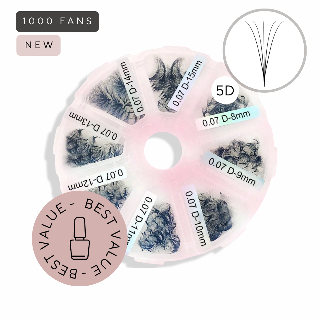 5D Loose Promade Lashes | 1000 Fans