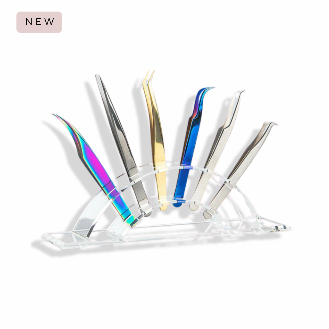 Clear Acrylic Lash Tweezer Display Stand