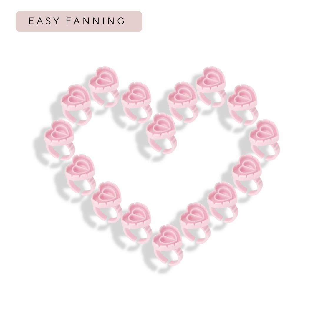 Disposable Glue Rings | 100 Pack