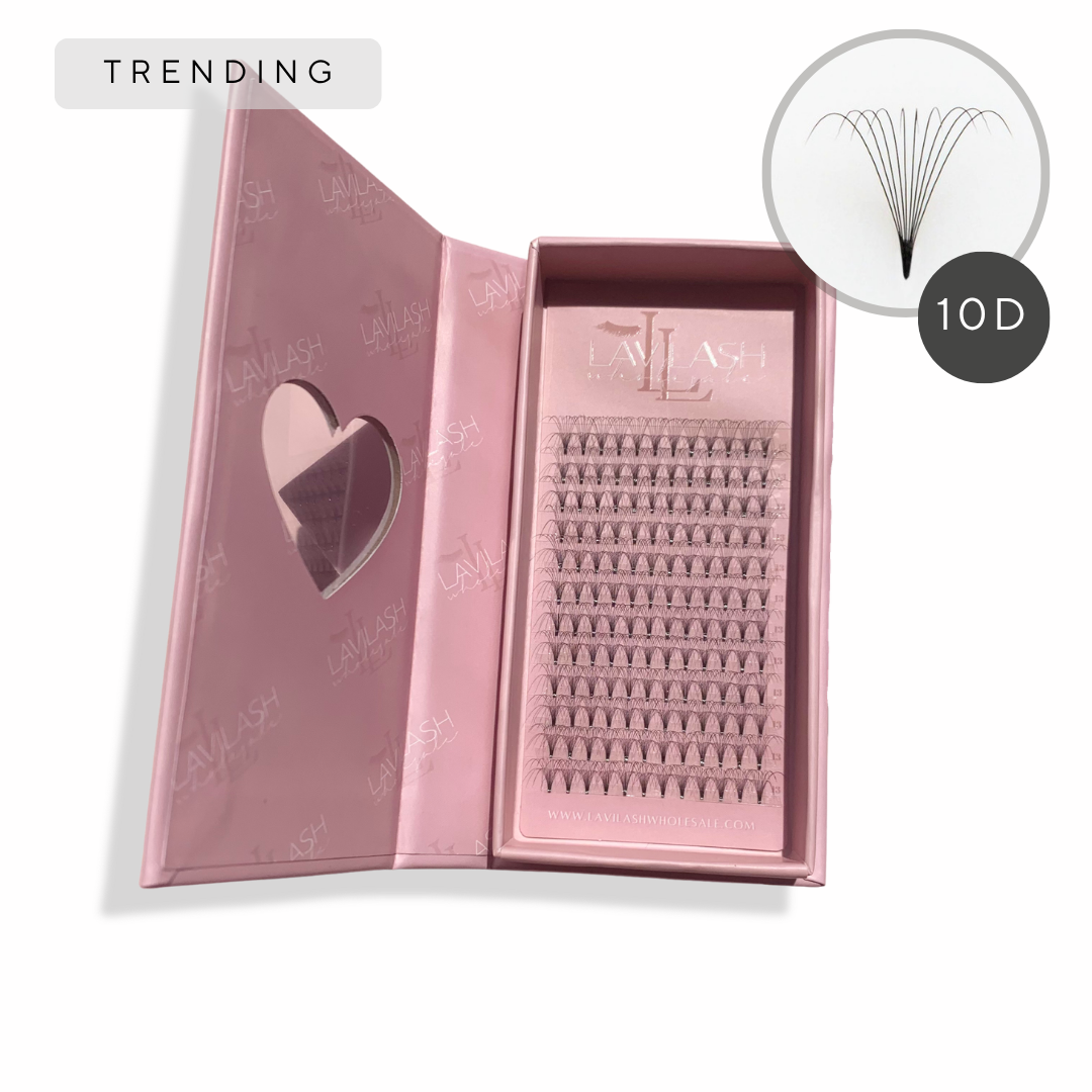 10D Premade Lashes Tray for Mega Volume Lash Extensions