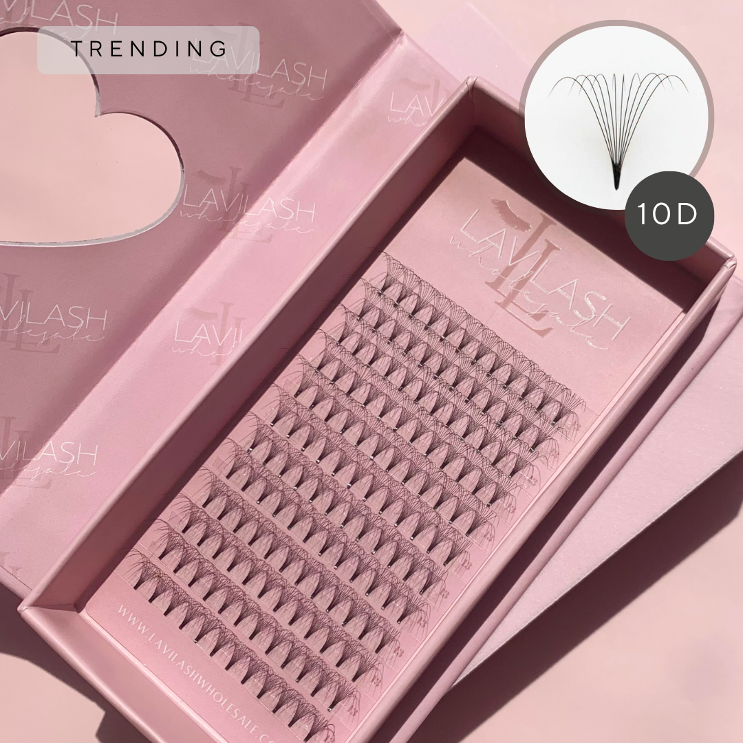 Professional 10D Premade Lash Fans Made from Korean PBT Fibre