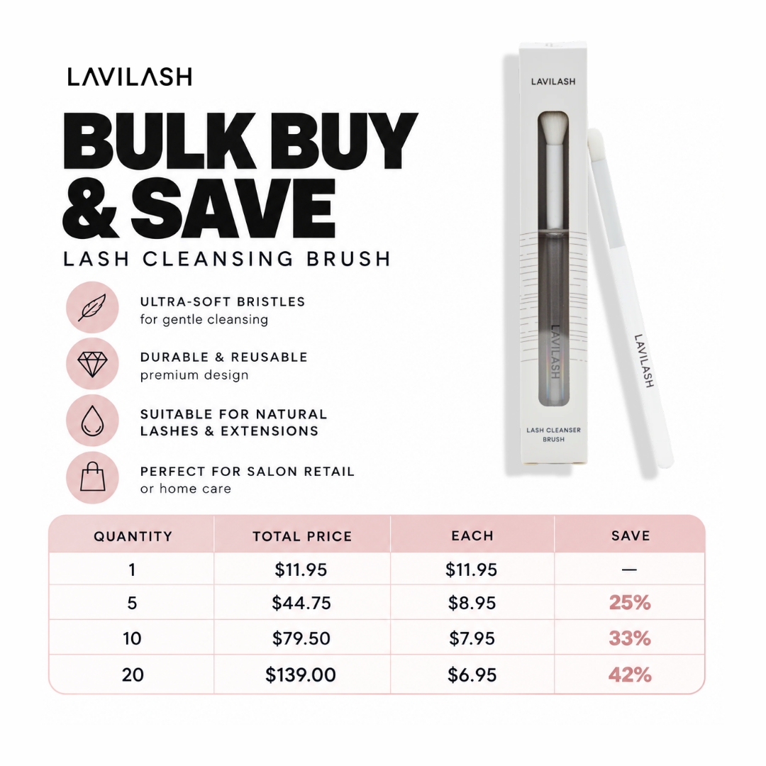 LAVILASH Lash Cleansing Brush Bulk Buy and Save