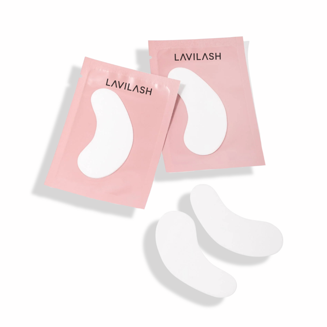 Pink hydrogel eye pads for professional lash artists
