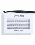 Pre-Glued DIY Cluster Lash Kit