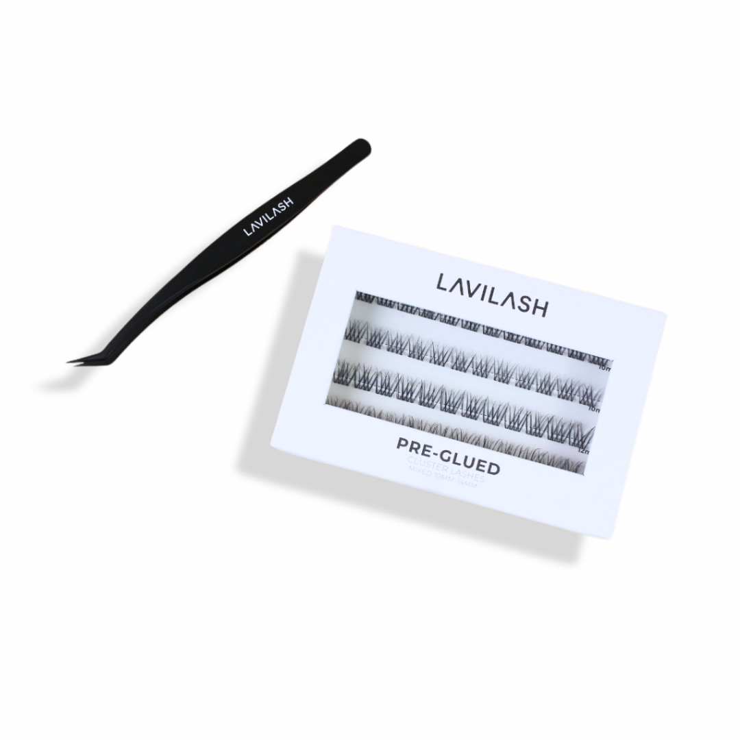 Pre-Glued DIY Cluster Lash Kit