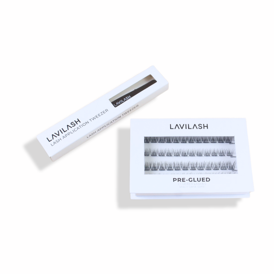 Pre-Glued DIY Cluster Lash Kit