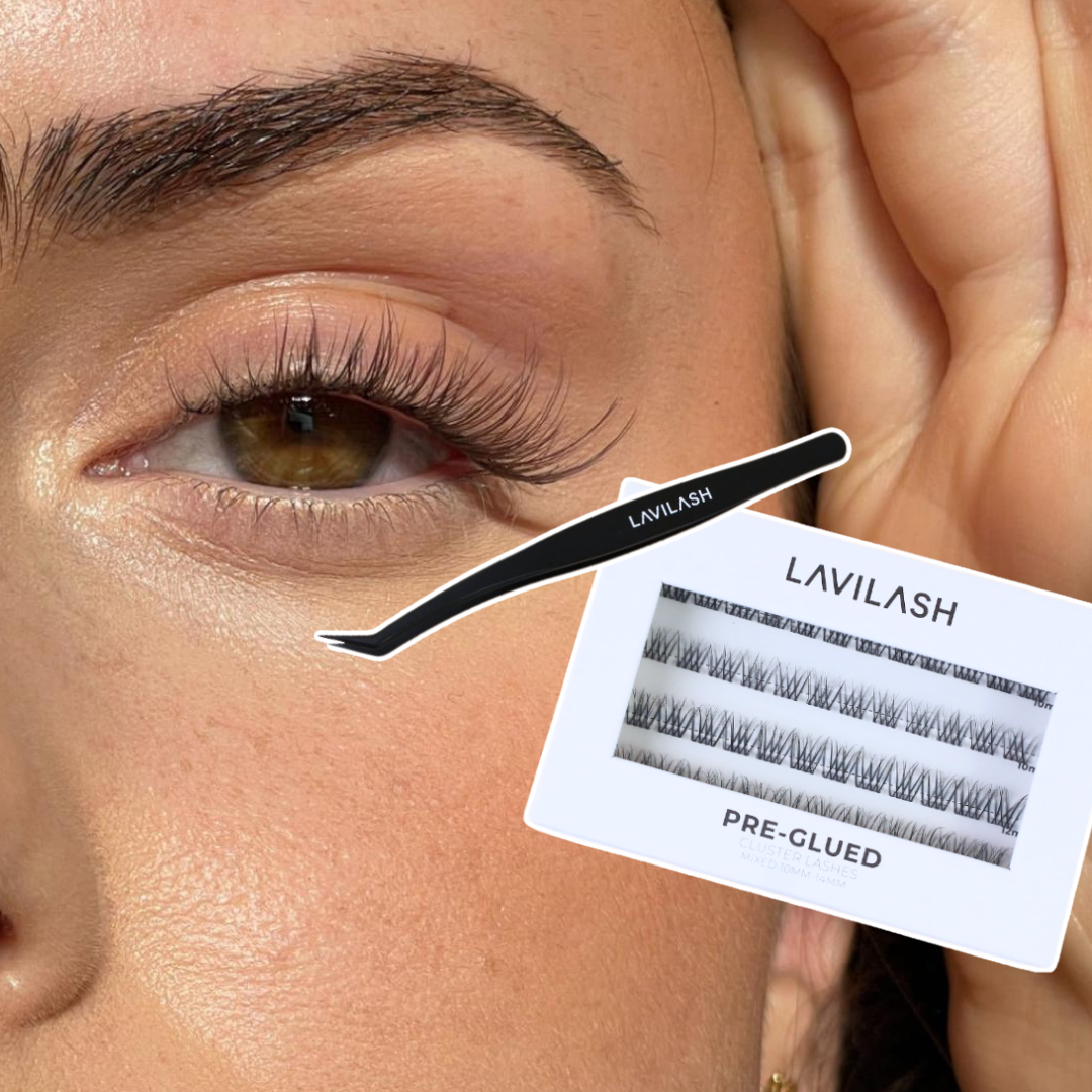 Pre-Glued DIY Cluster Lash Kit