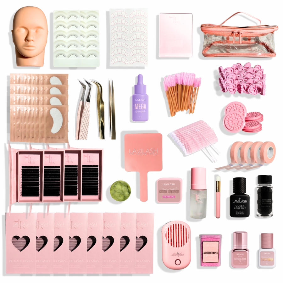 LAVILASH Beginner Lash Training Kit – Lash Extension Needs