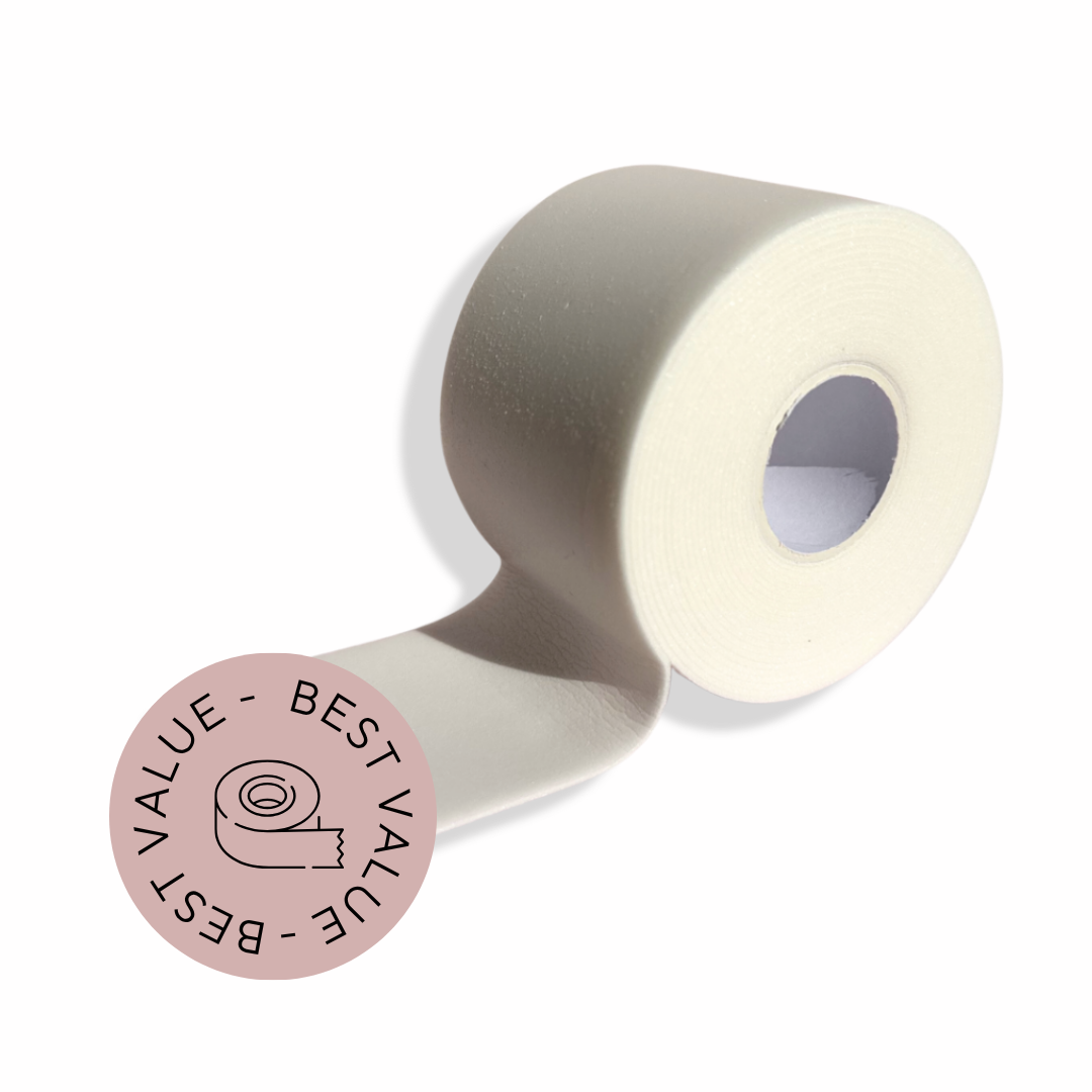 Microfoam lash tape for eyelash extensions and sensitive skin
