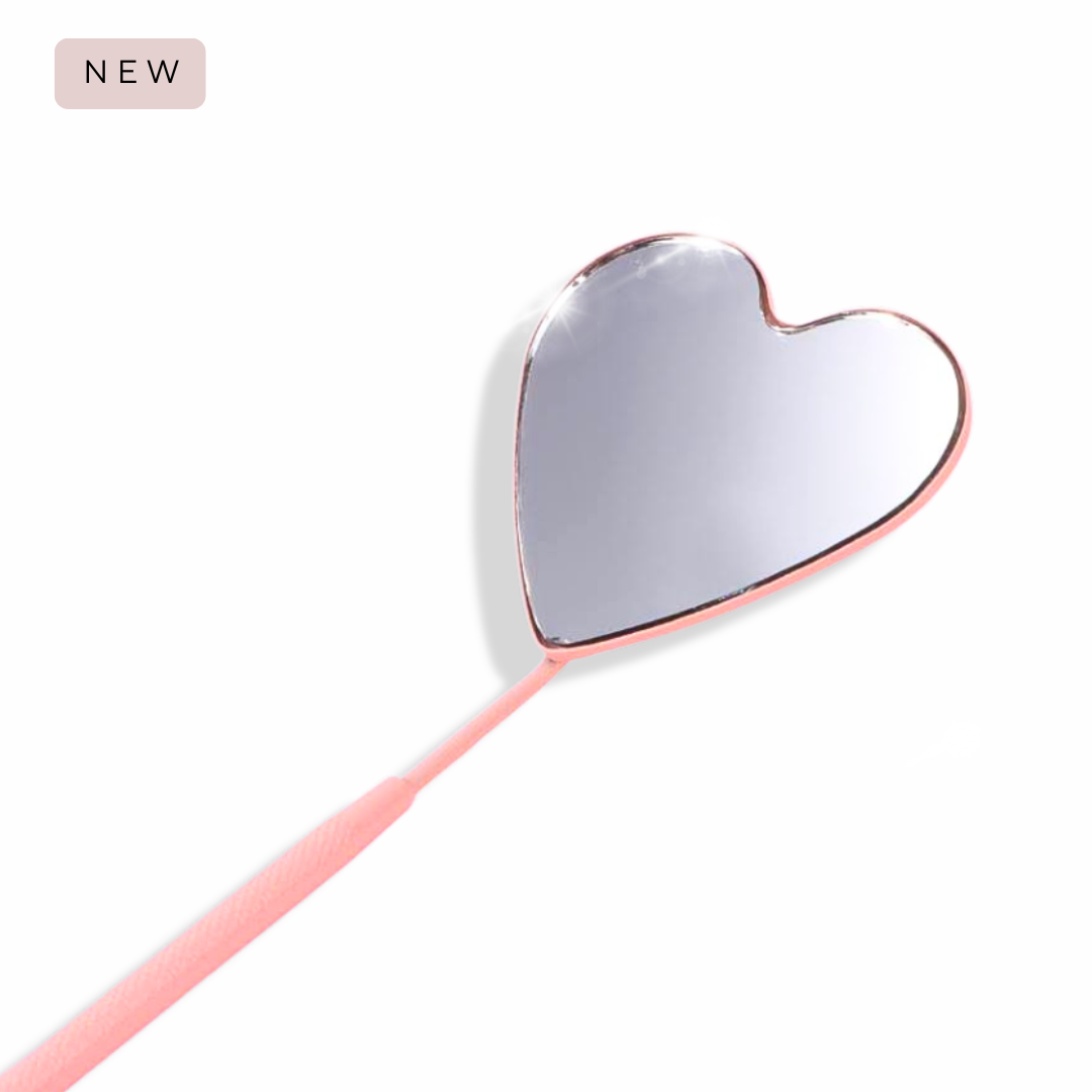 Pink Crystal Lash Mirror for Eyelash Extensions