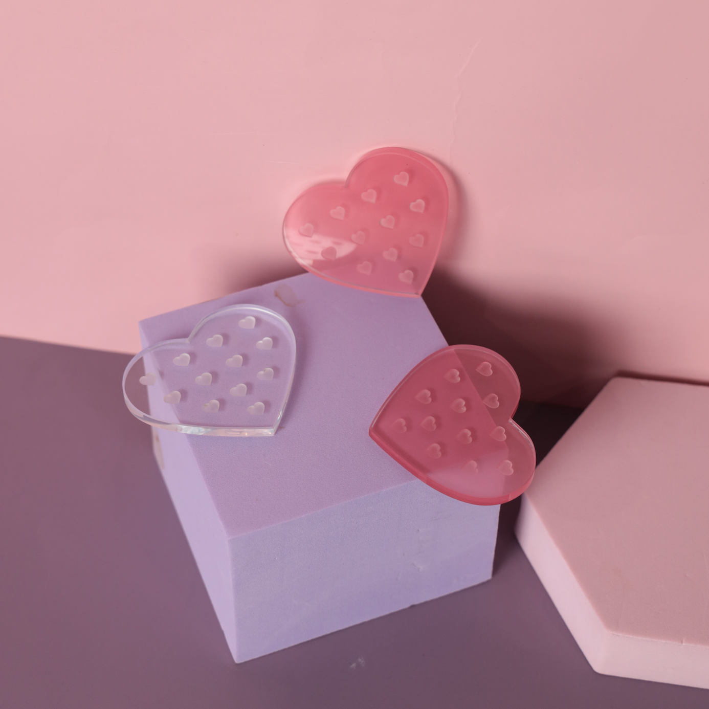 Adhesive Tiles Glass Heart - LaviLash