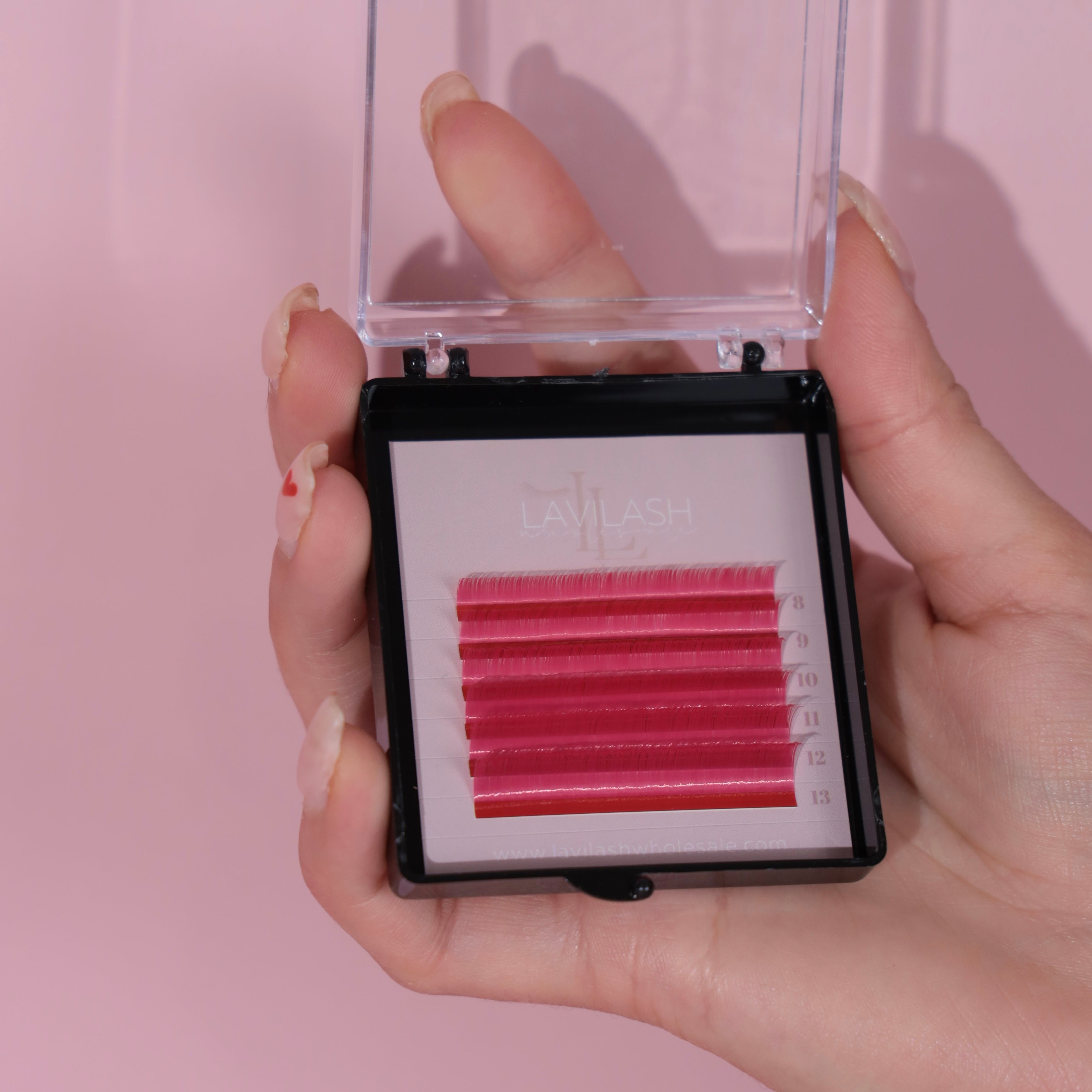 Pink Coloured Lashes (Mini)
