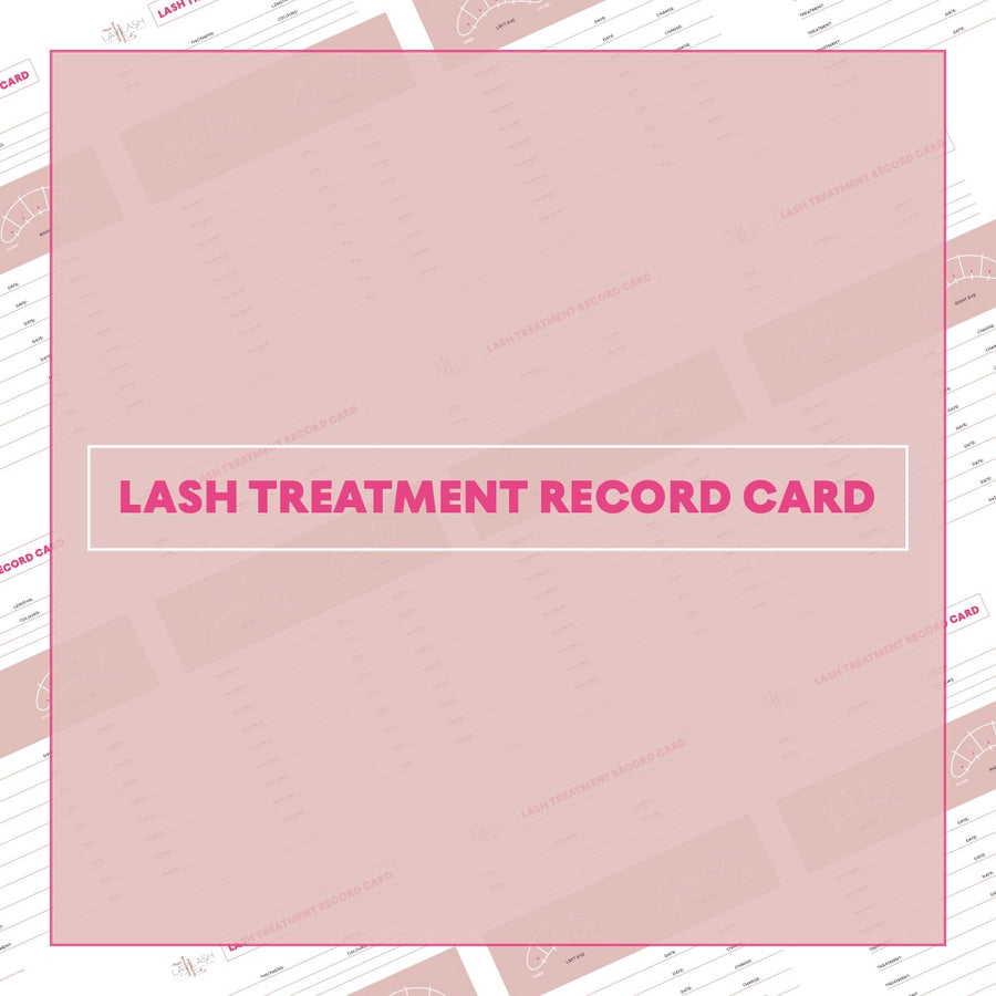 Lash Treatment Record Card (Download)