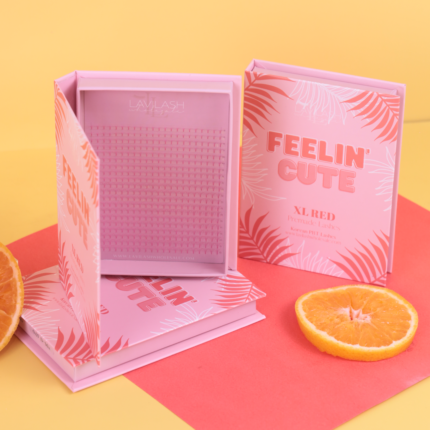 XL Red Premade Lashes - LaviLash