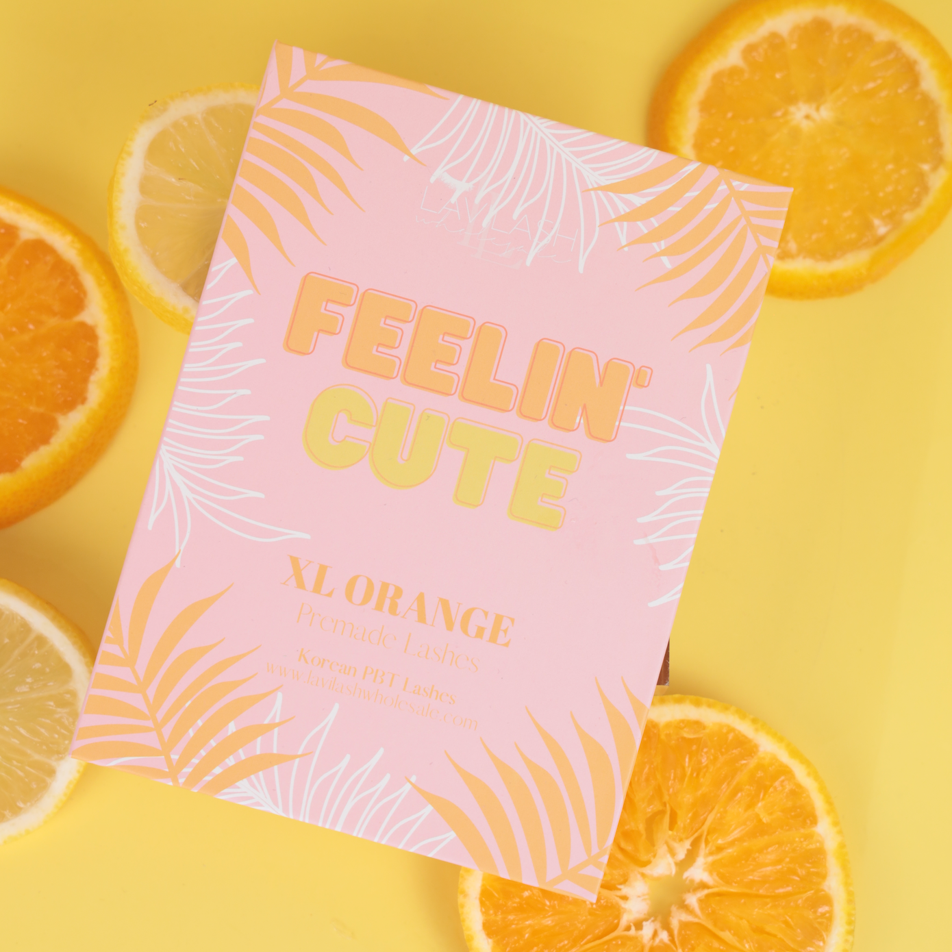 XL Orange Premade Lashes - Feelin Cute Box