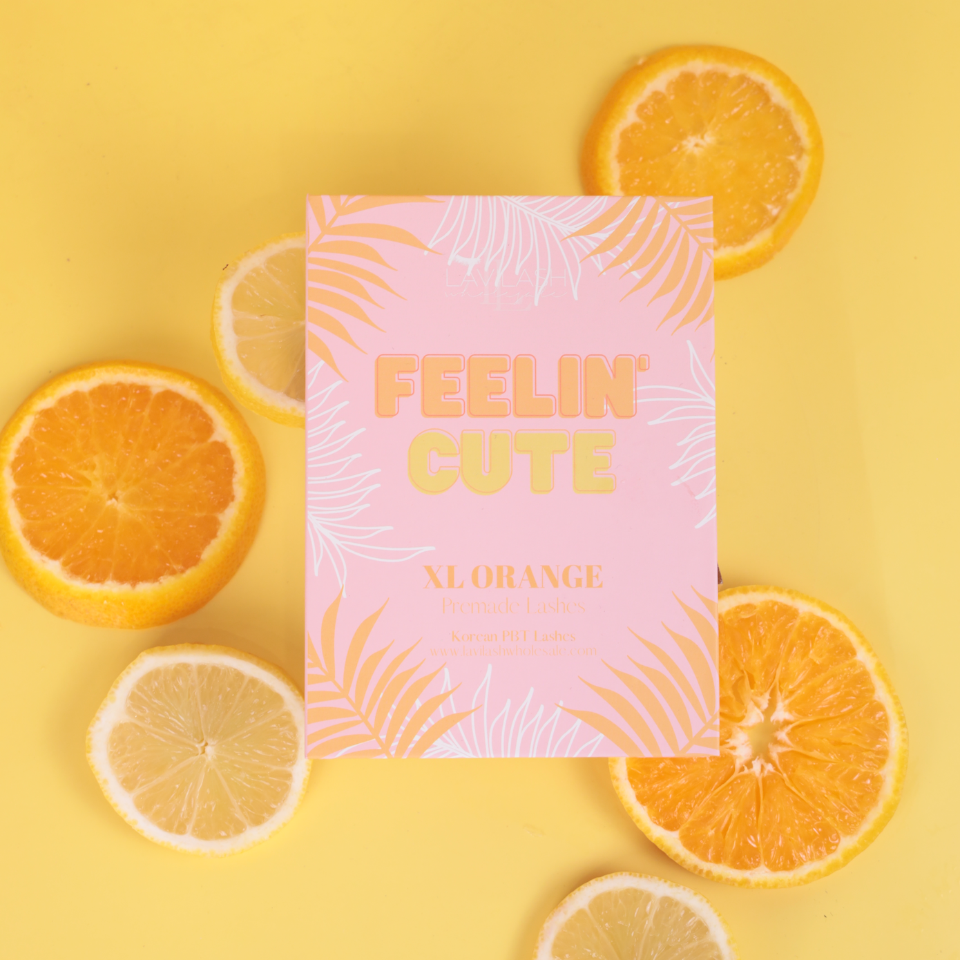XL Orange Premade Lashes - Feelin Cute Box
