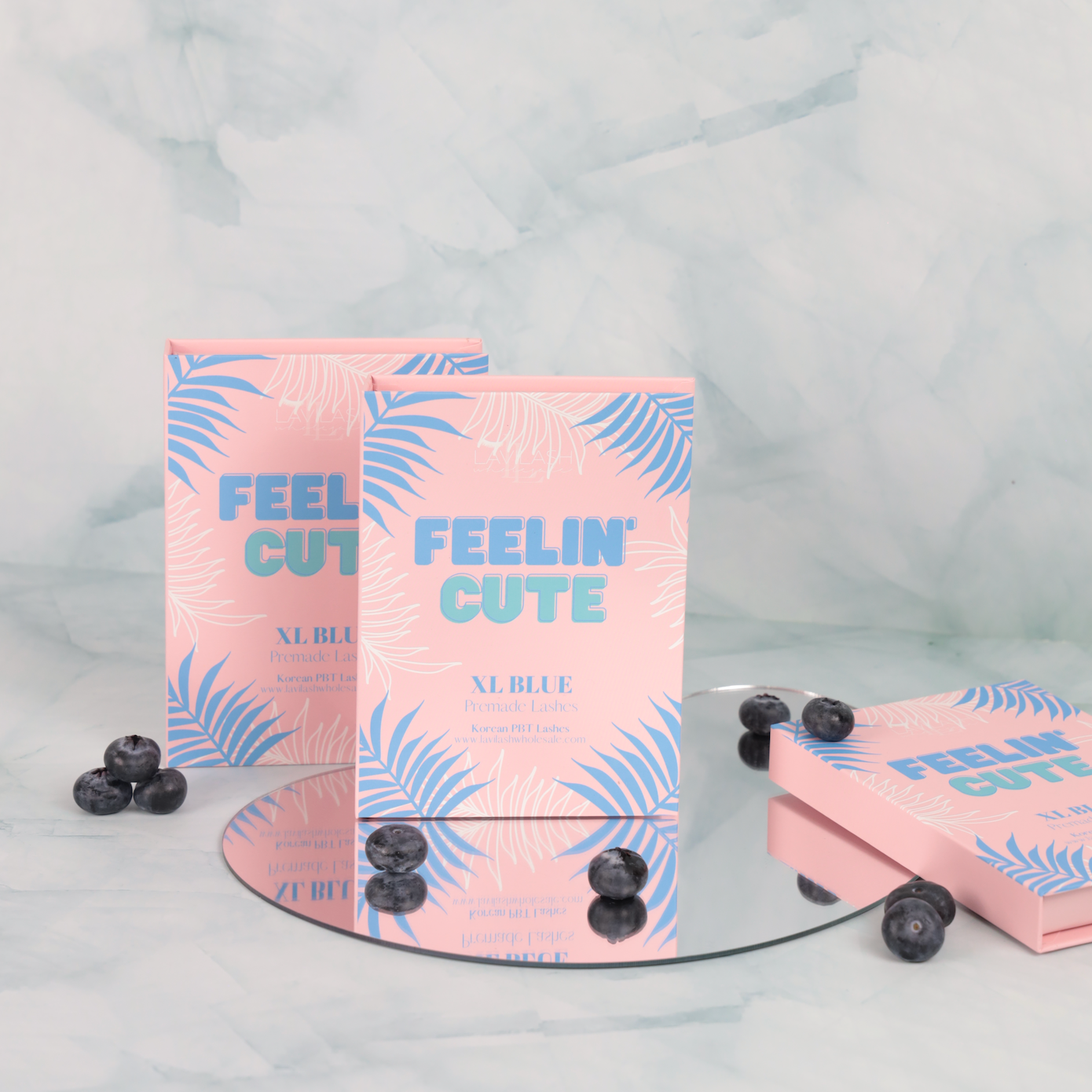 XL Blue Premade Lashes - Feelin Cute Box