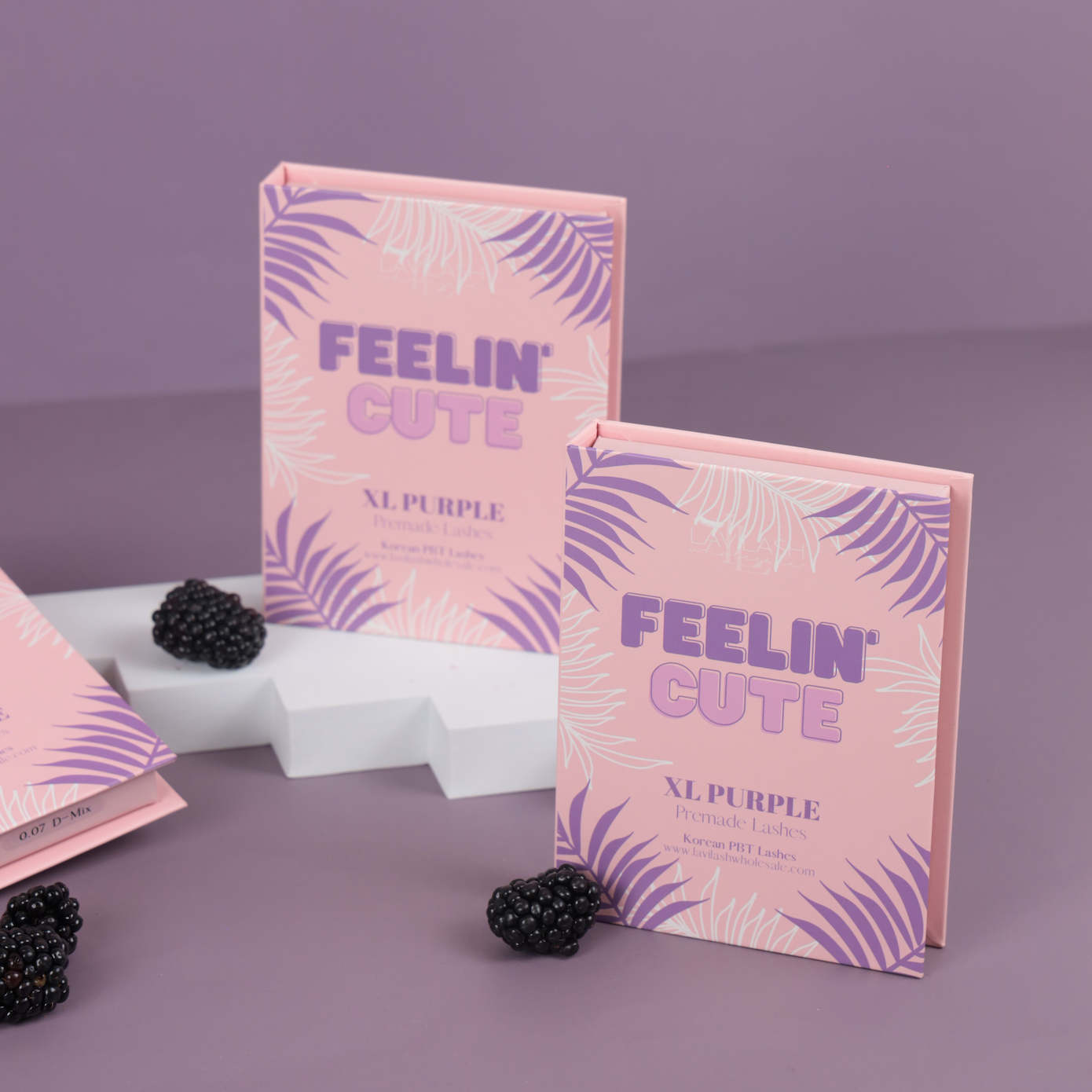 XL Purple Premade Lashes - Feelin Cute Box