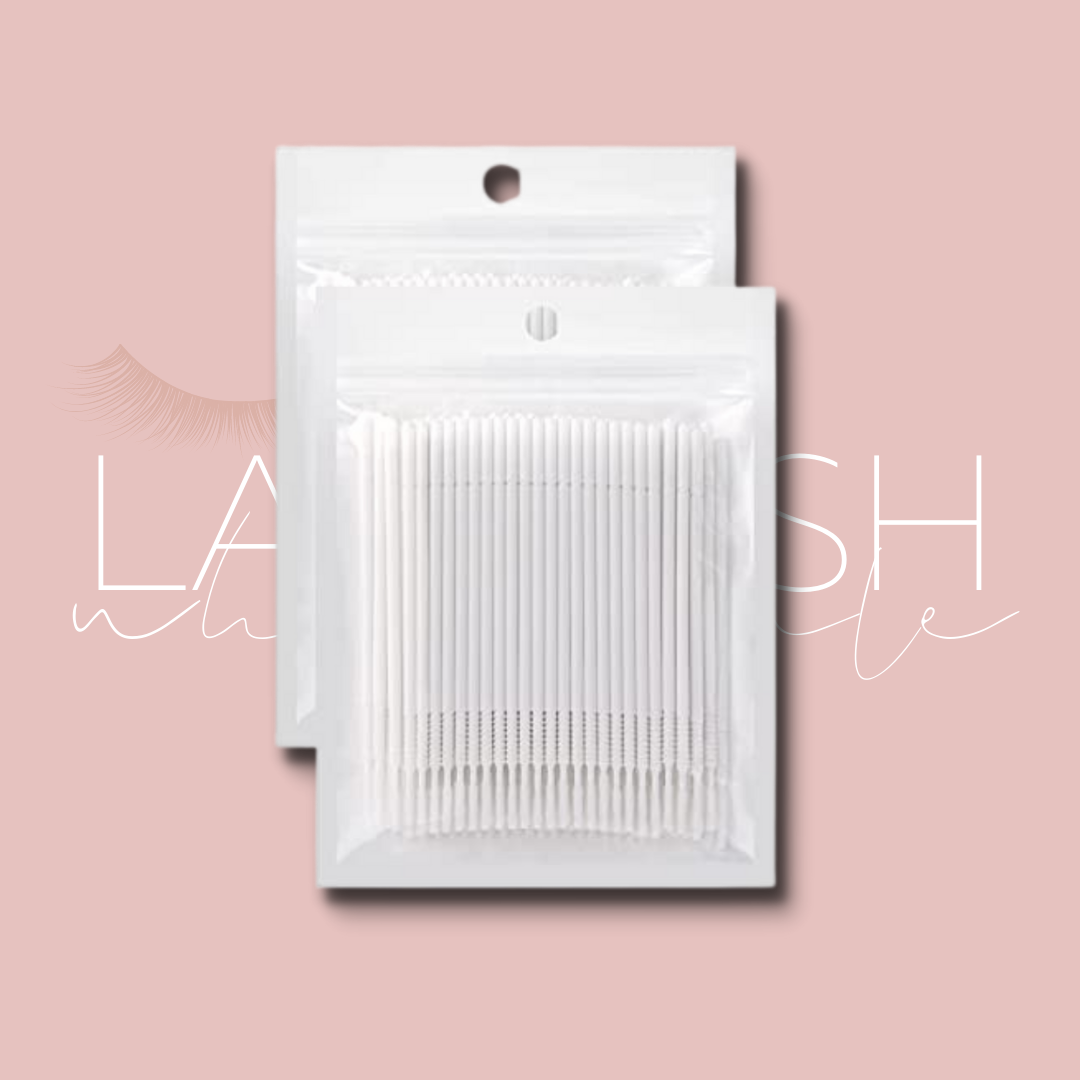 white micro swabs