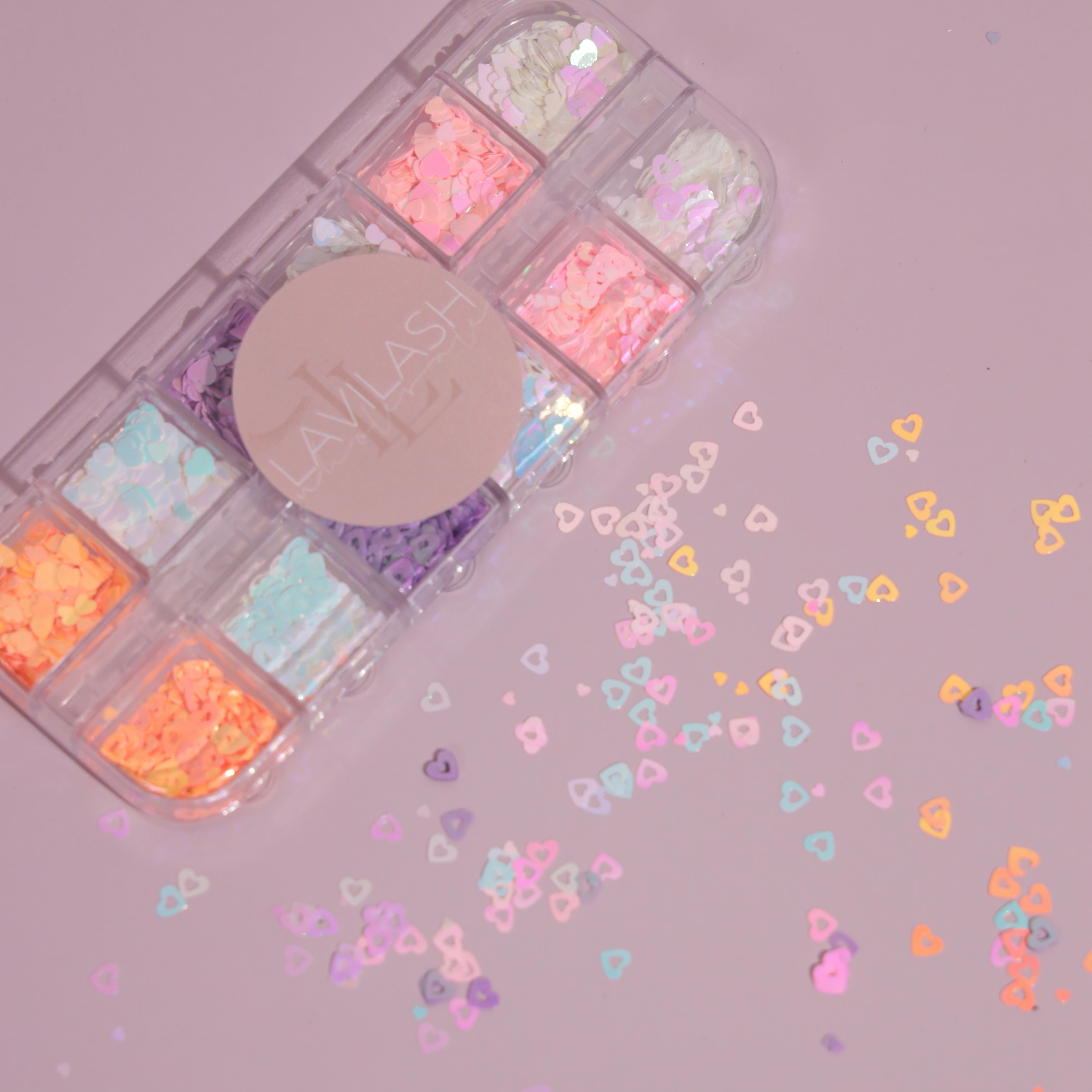 Heart Eyelash Extension Decals - Fun and Unique Lash Decorations