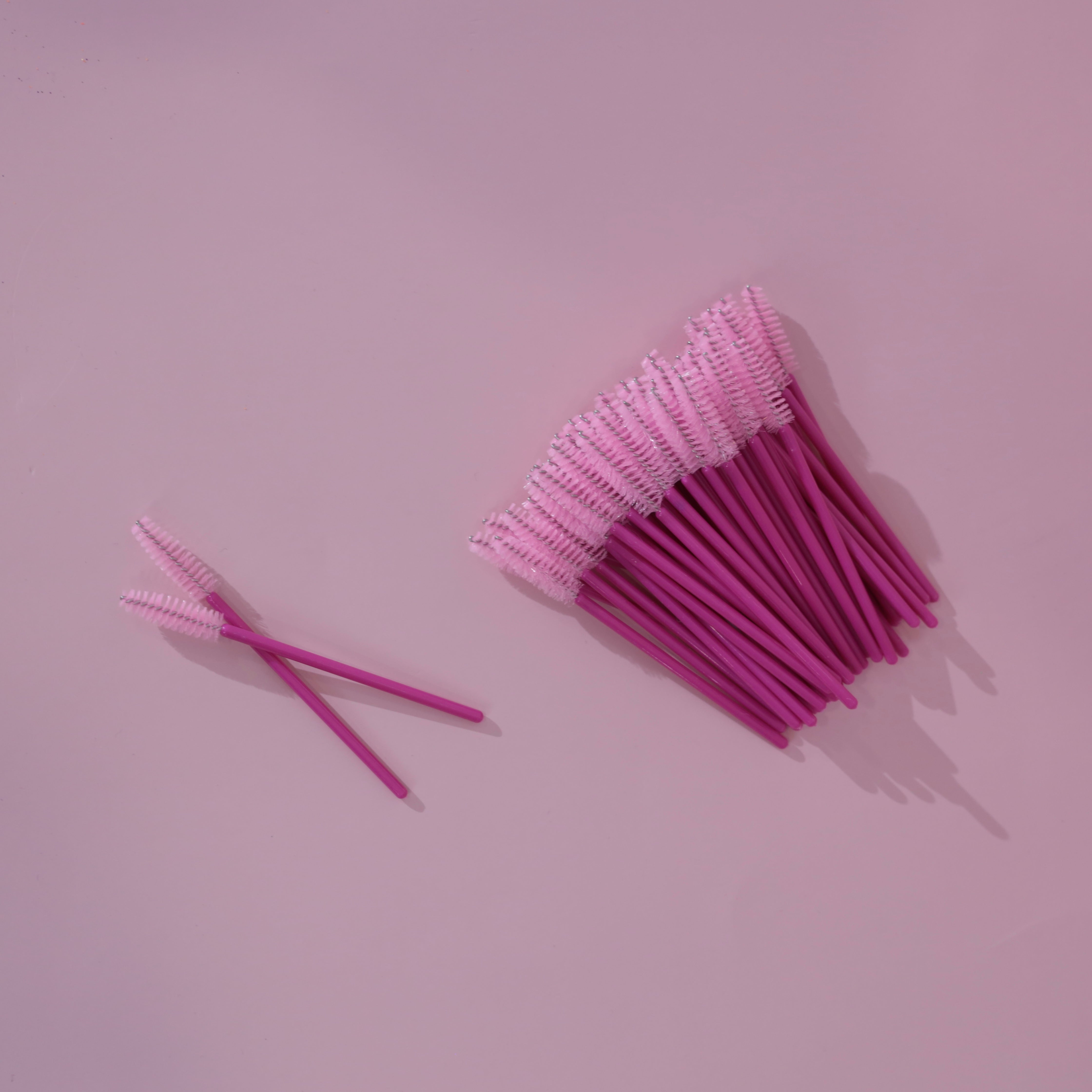 Disposable Lash Wands - Hot Pink