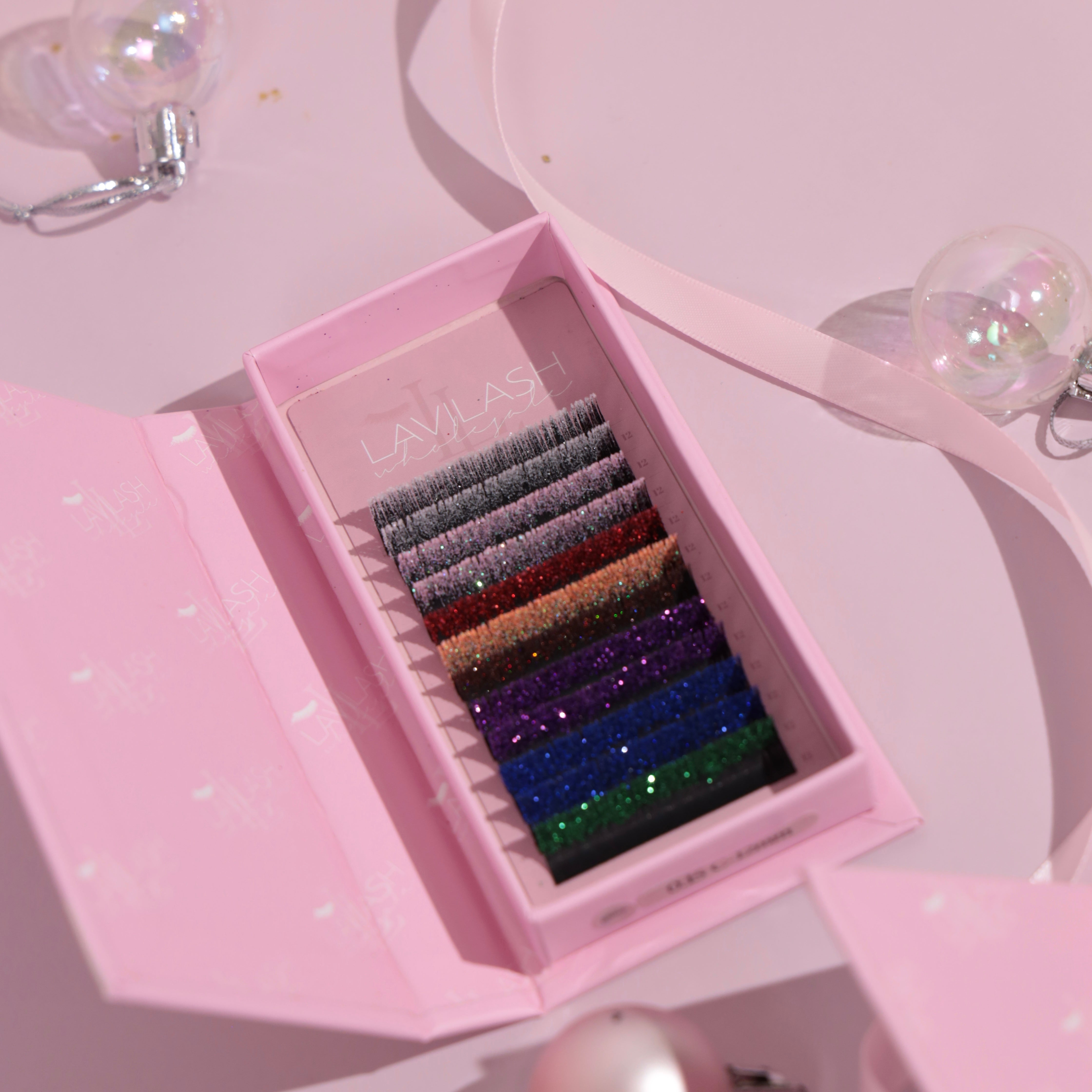 Coloured Glitter Classic Lashes