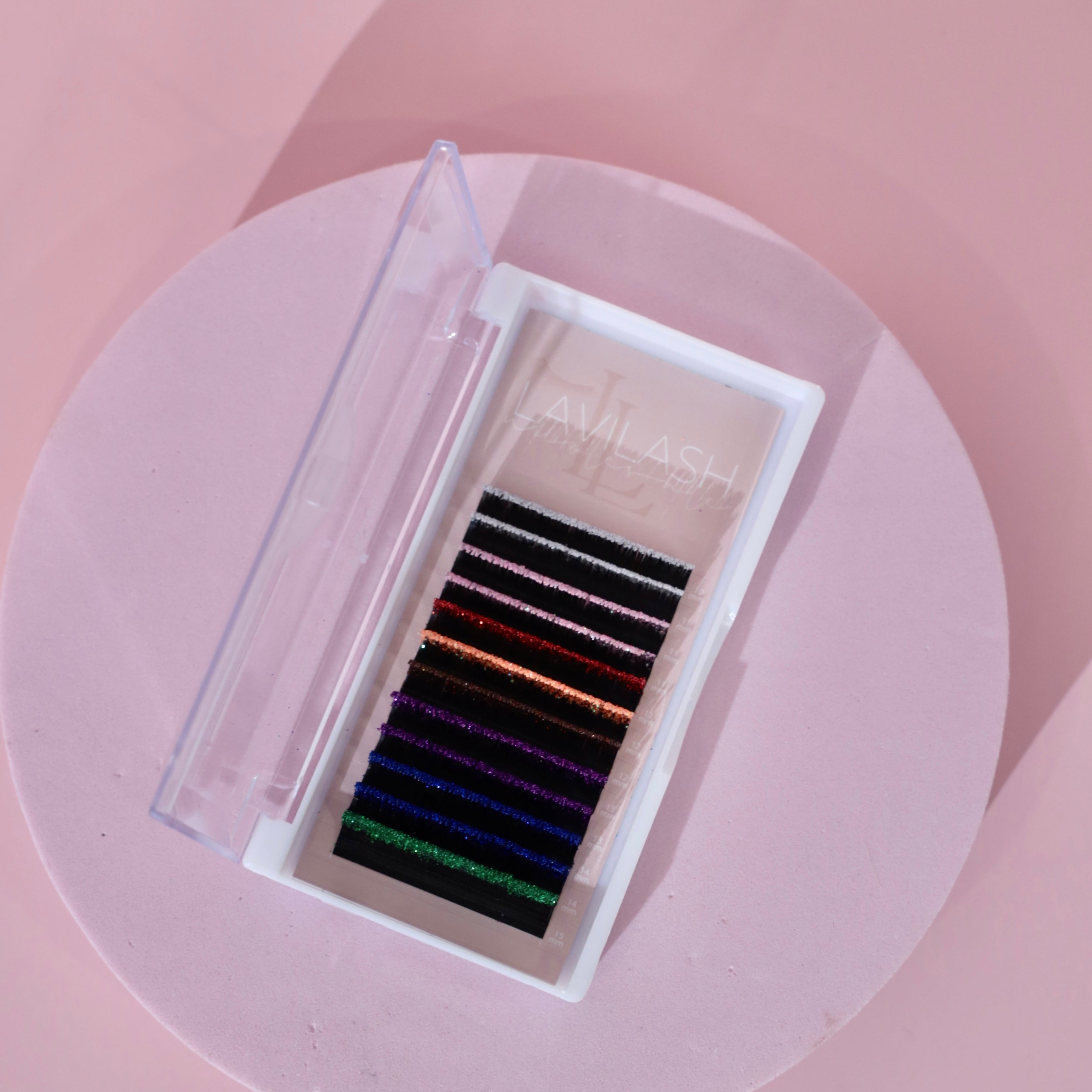 Coloured Glitter Lash Extensions - Sparkling Lashes by Lavilash