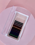 Coloured Glitter Classic Lashes | Acrylic Trays