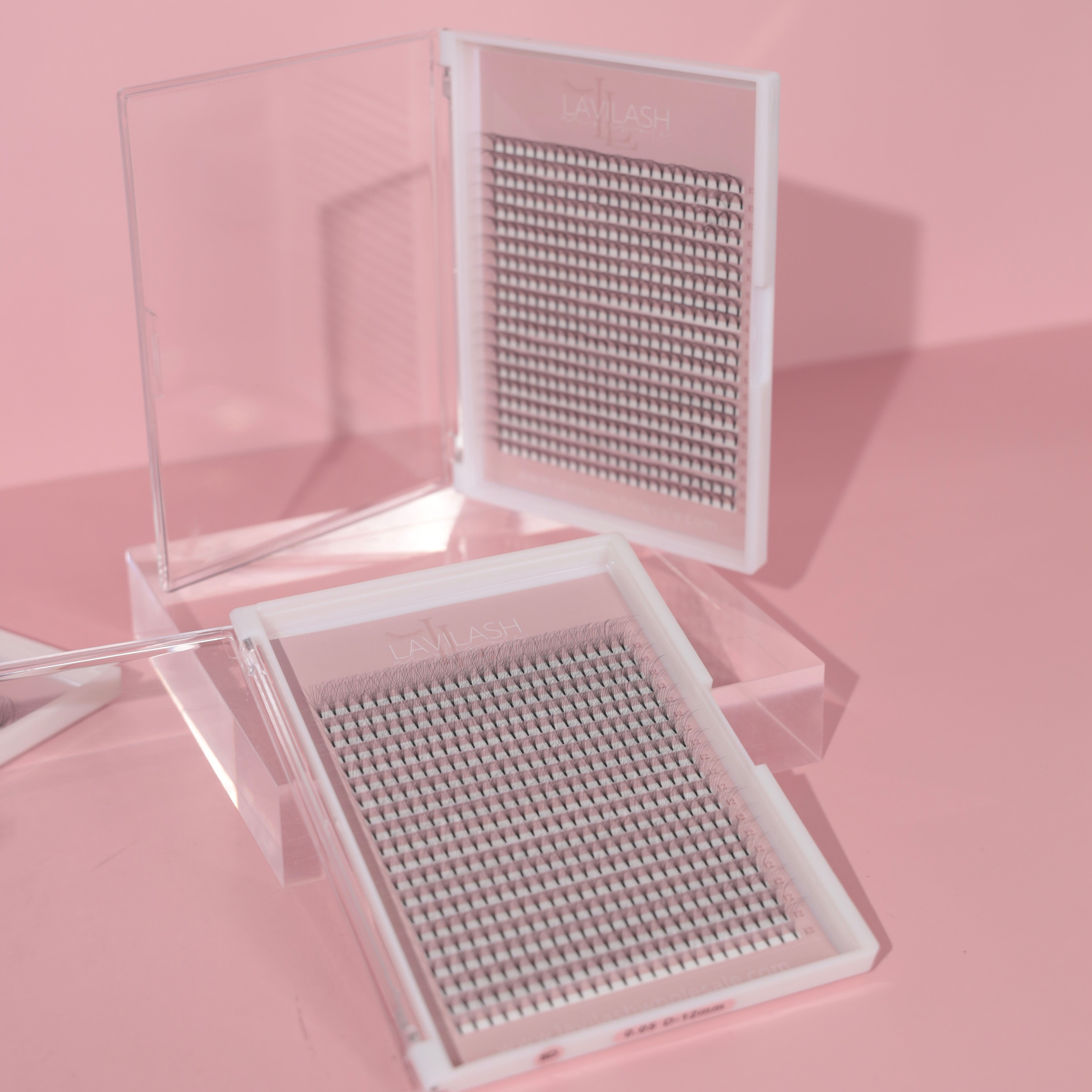 XL 10D Premade Lashes in Acrylic Tray