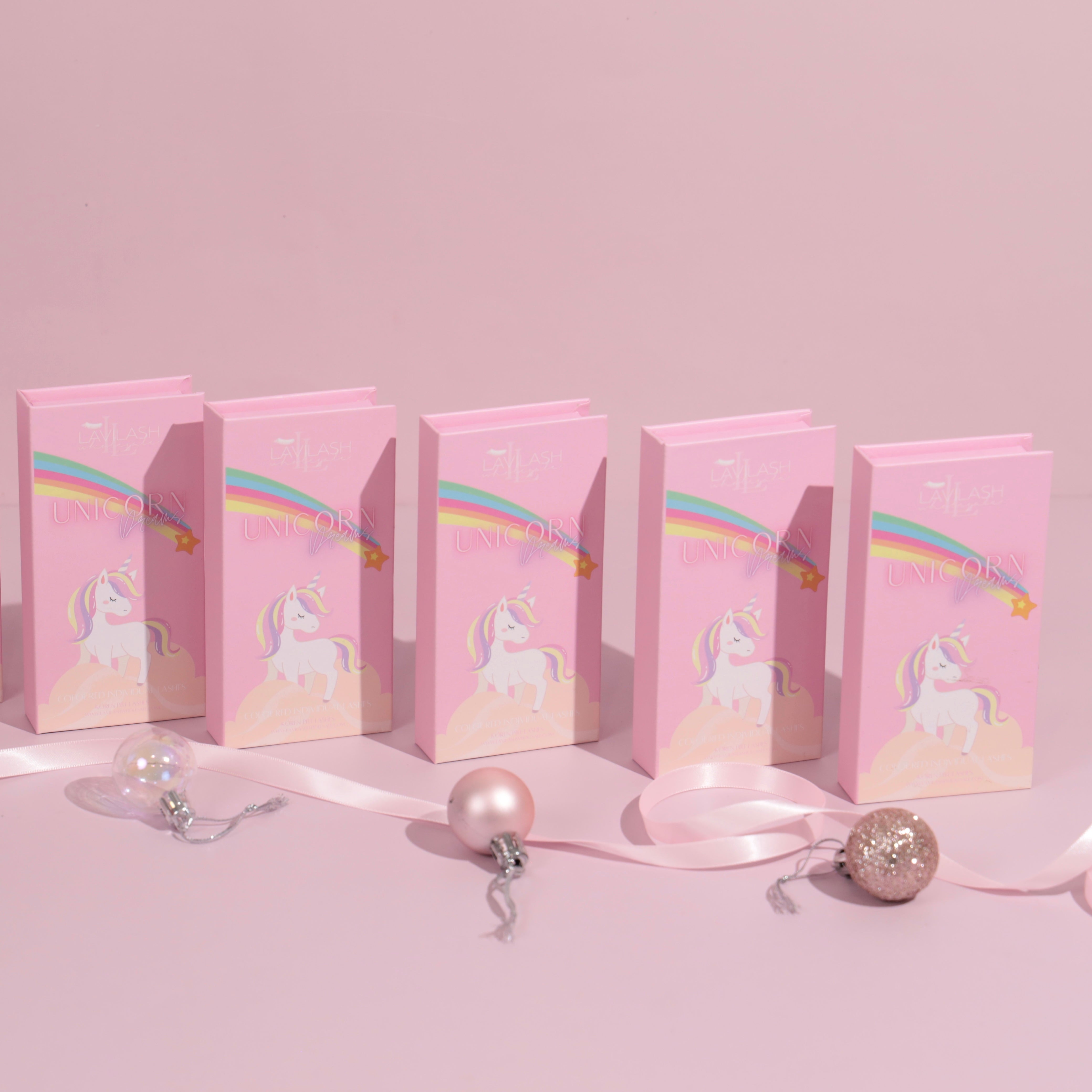 Unicorn Dreams - Pink Glitter Eyelashes - LaviLash