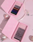 Coloured Glitter Classic Lashes | Acrylic Trays