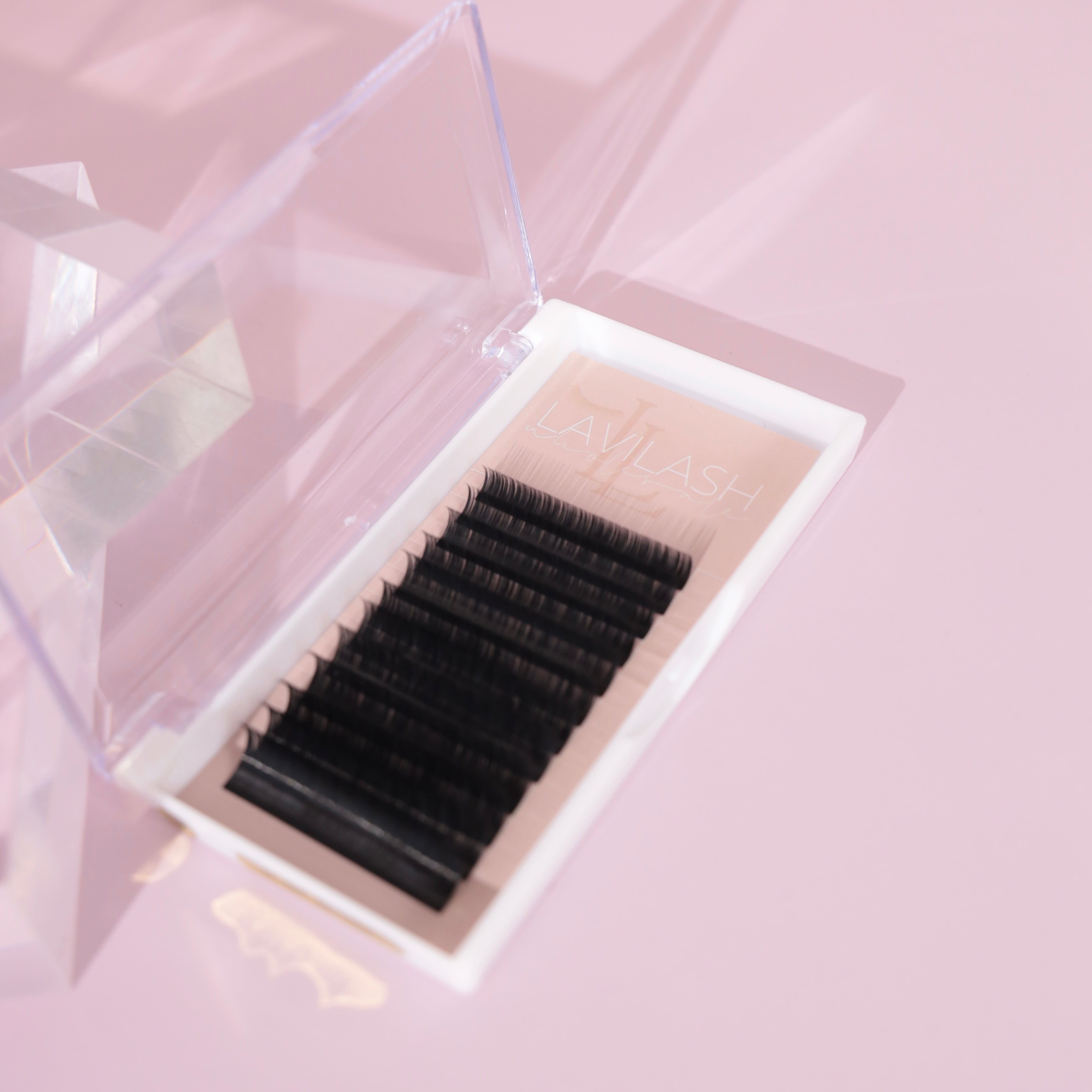 flat lash extensions