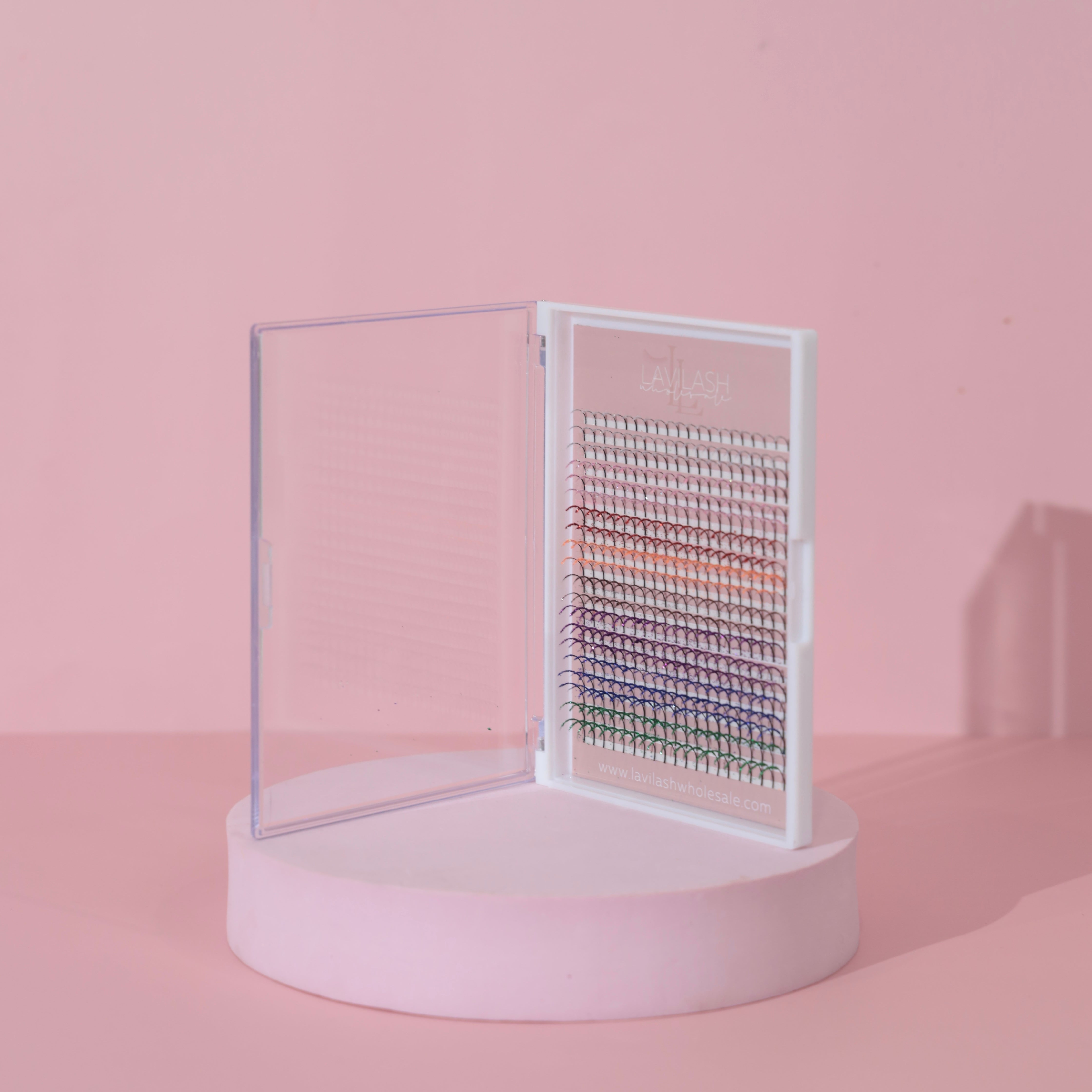 Coloured Glitter Lash - Sparkling Glitter Spike Lashes Extension