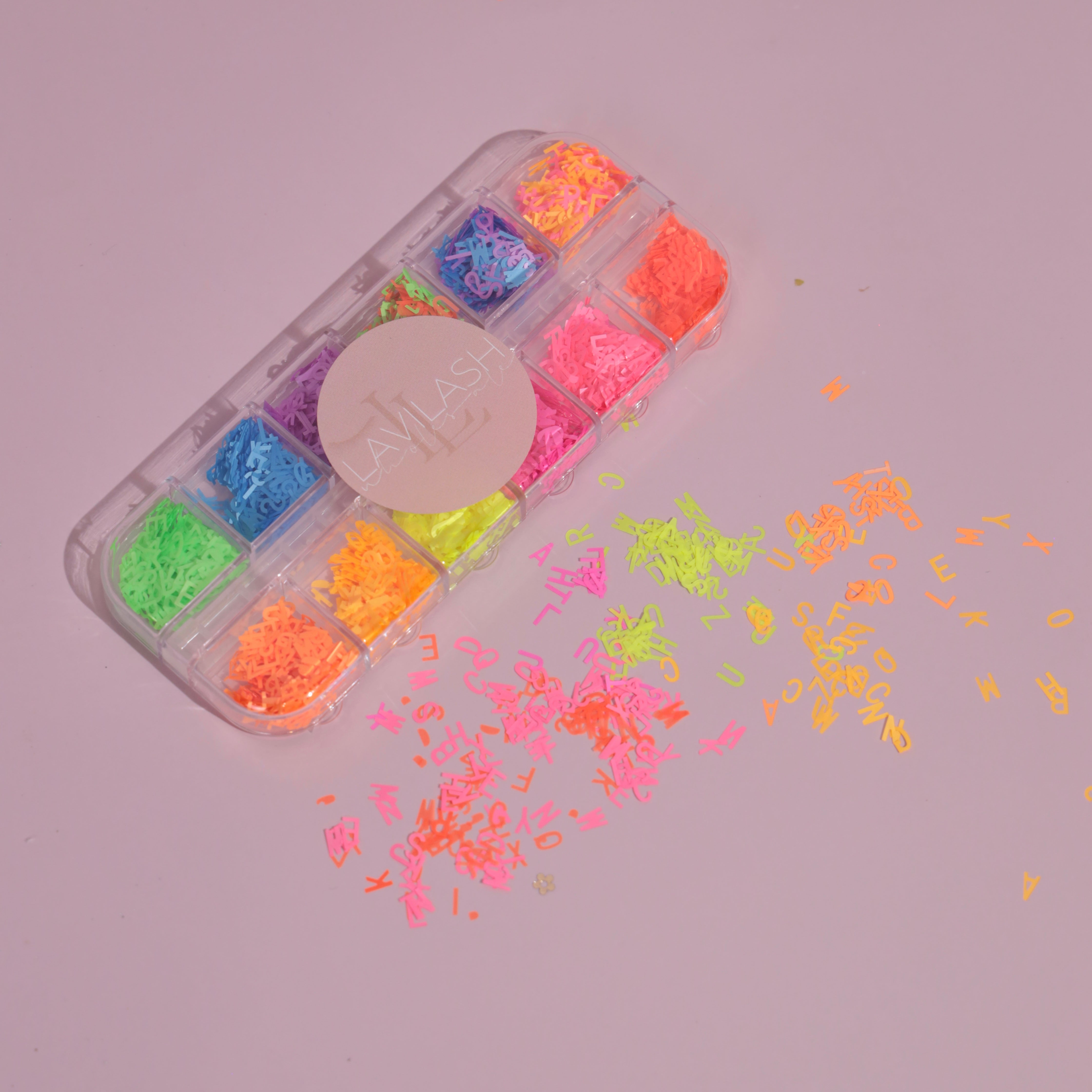 Letter Lash Extension Decals - LaviLash